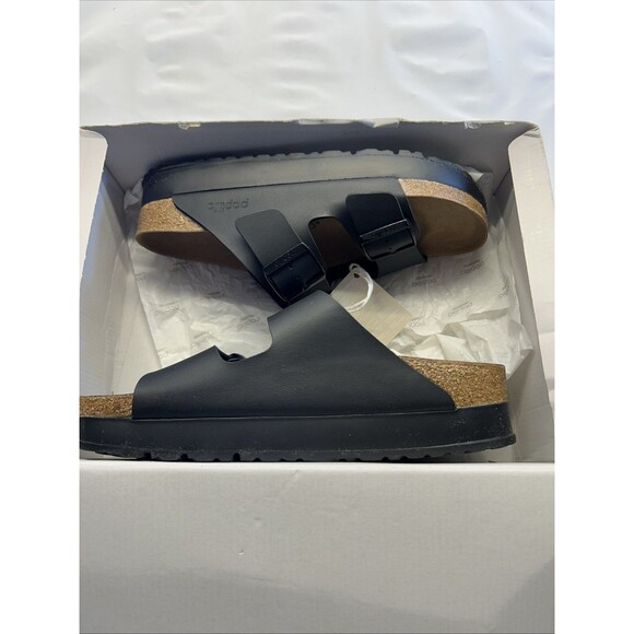 Papillio Birkenstock Arizona Pap Flex Platform Sandal Black SZ 9 Narrow Women - Picture 9 of 10